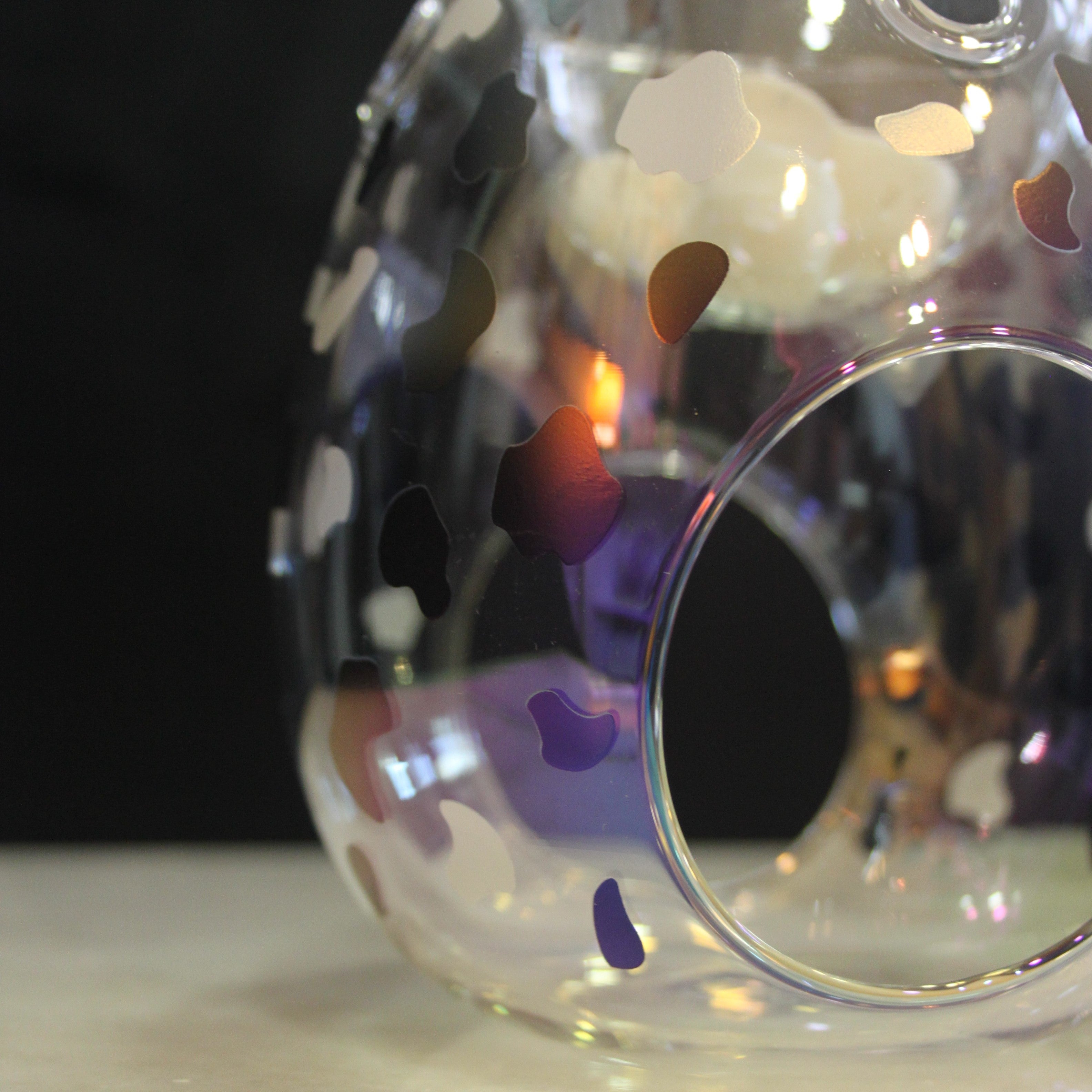 Glass Wax Burner - Dalmatian